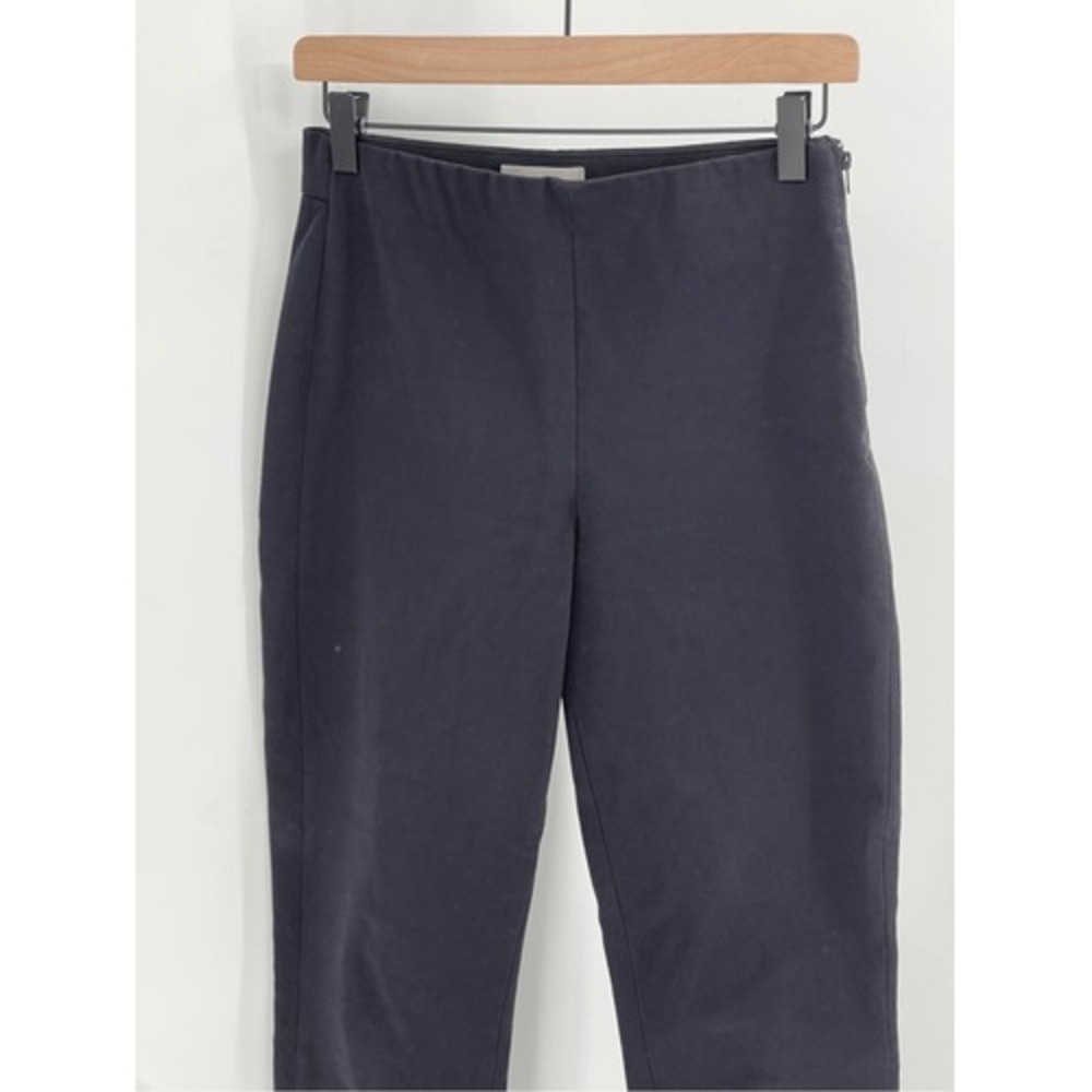 Everlane Pants Ponte Ankle Women's Size 4 Black Side Zip Stretch Waist - Picture 3 of 12